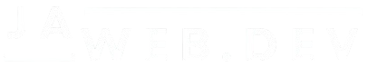 logo du site, un J et un A avec marqué web dev en dessus